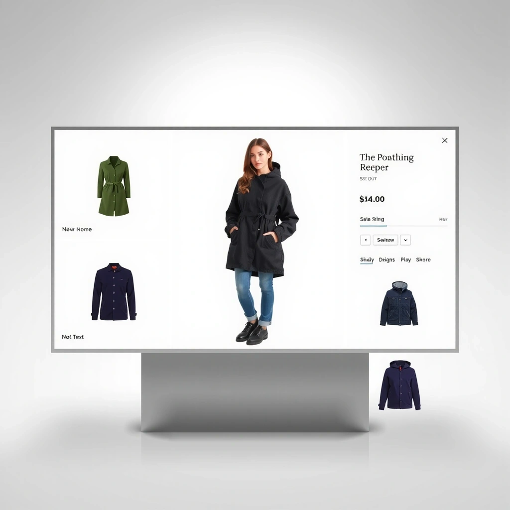 E-commerce minimalist design