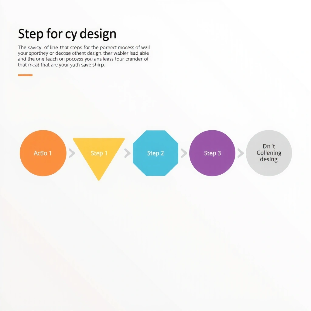 Minimalist design process illustration