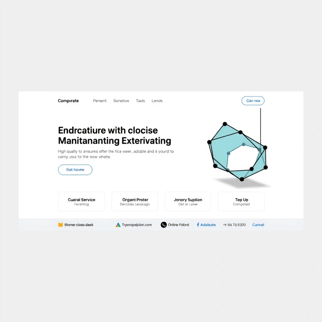 Minimalist corporate website design