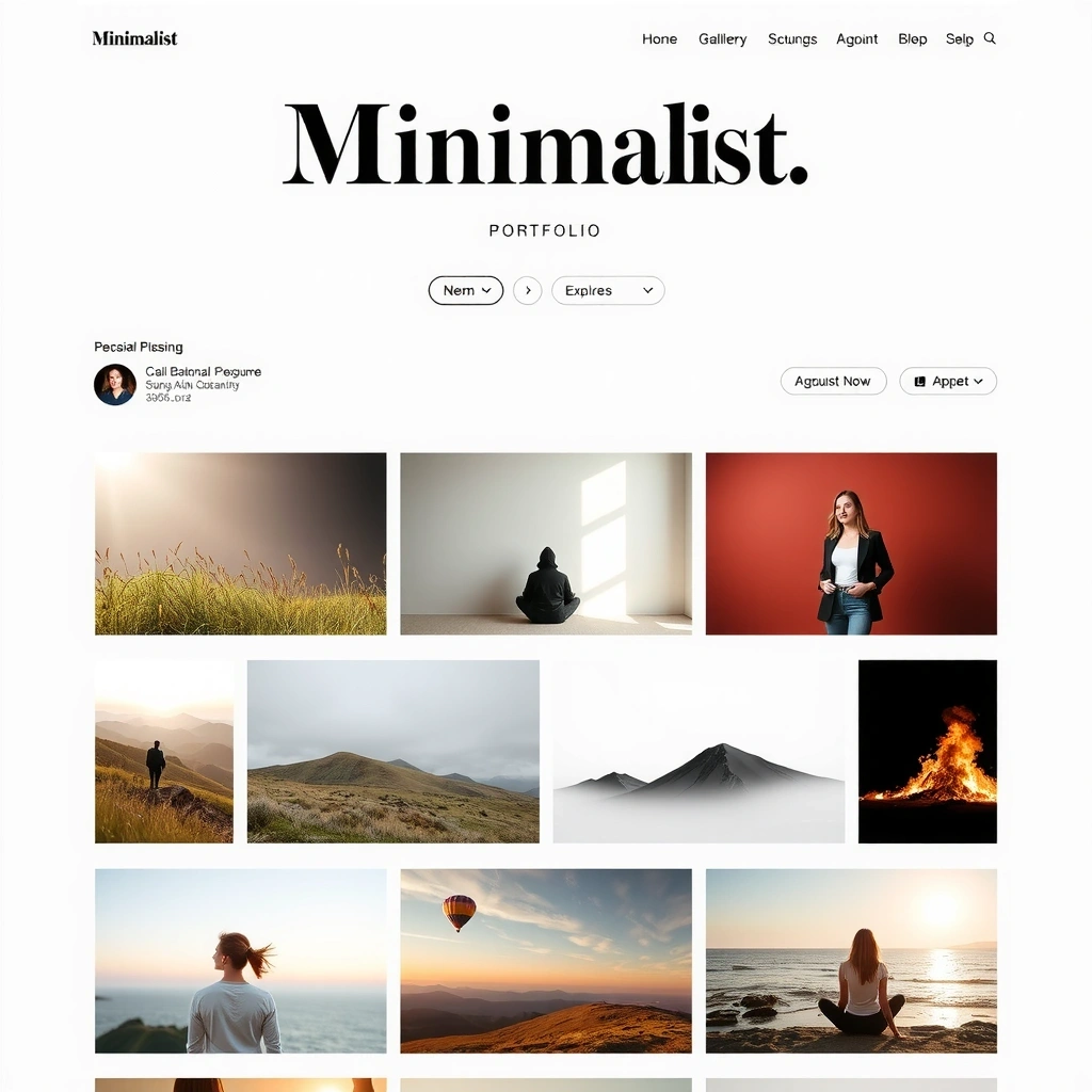 Portfolio website design